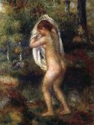 Pierre Renoir Young Girl Undressing Sweden oil painting artist